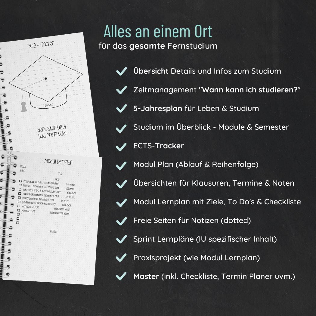 Fernuni Planer IU Edition Master 120 ECTS - Original A4