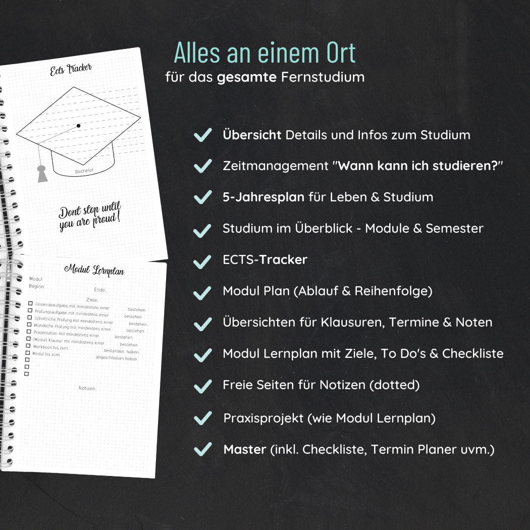 Fernuni Planer Classic Master 120 ECTS - Kalligraphie A4
