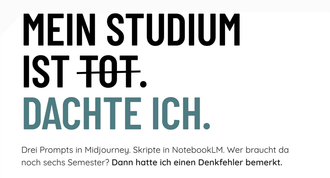 Ist mein Fernstudium in Zeiten von KI noch sinnvoll? Ein ehrliches Geständnis.