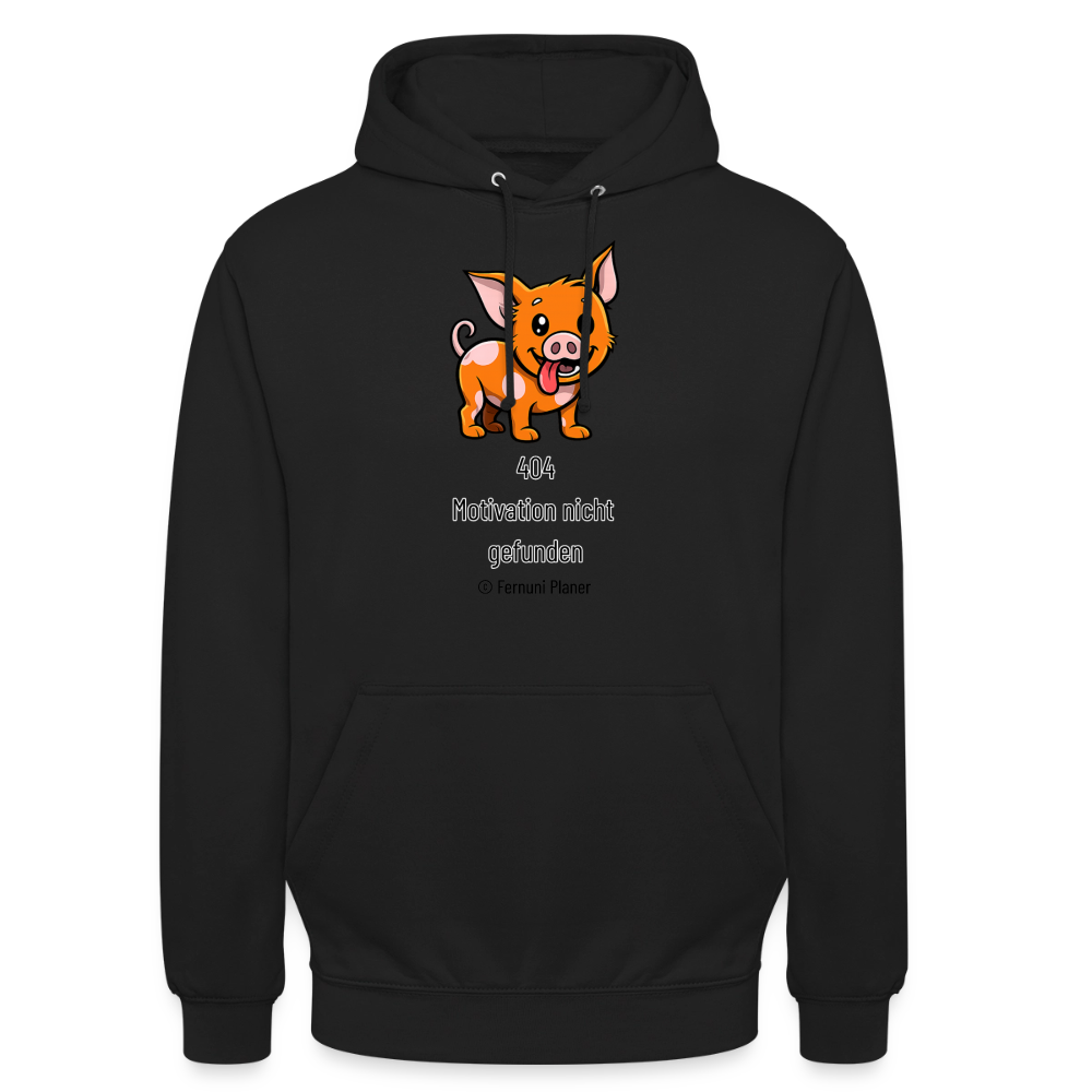 Unisex Hoodie Schweinehund 404 - Schwarz