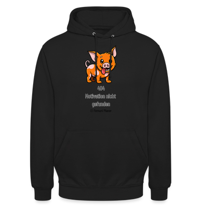 Unisex Hoodie Schweinehund 404 - Schwarz