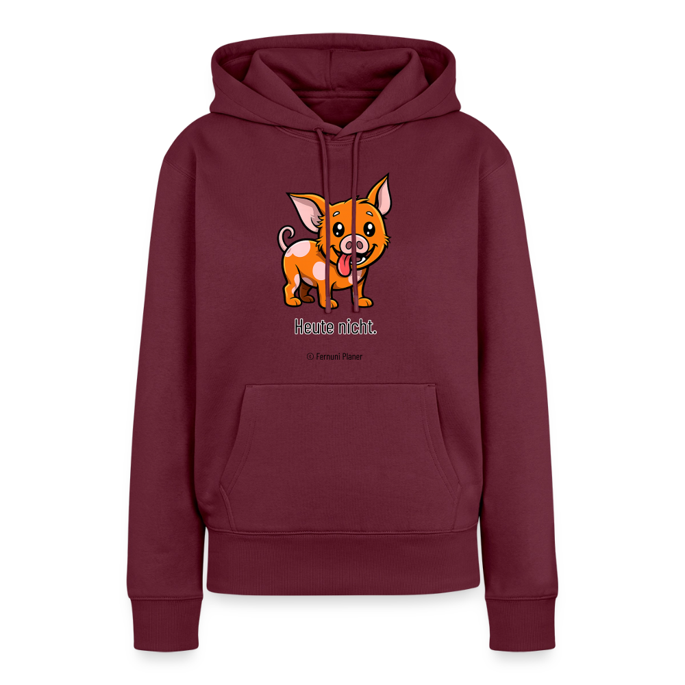 Unisex Hoodie Schweinehund Heute nicht - Burgunderrot
