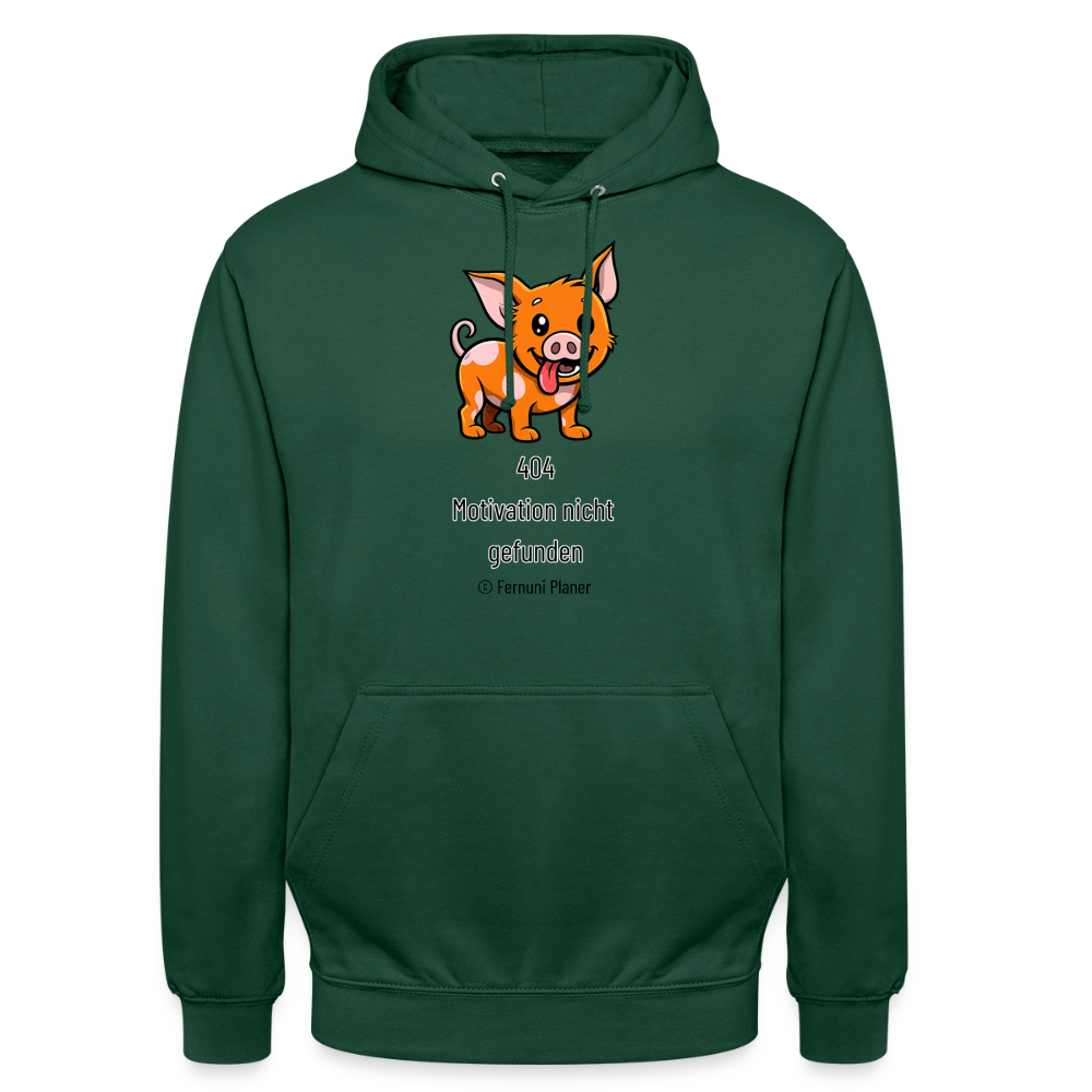 Unisex Hoodie Schweinehund 404 - Flaschengrün