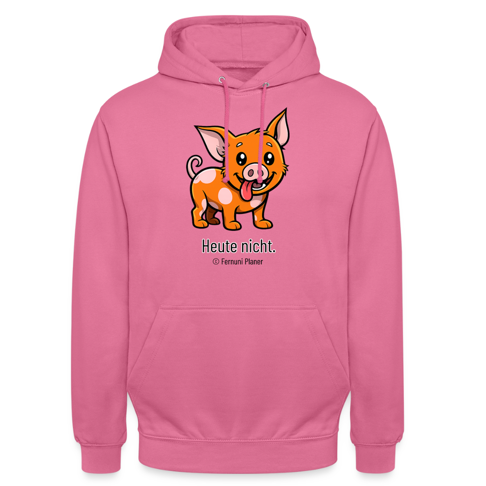 Unisex Hoodie Schweinehund Heute nicht - Pink