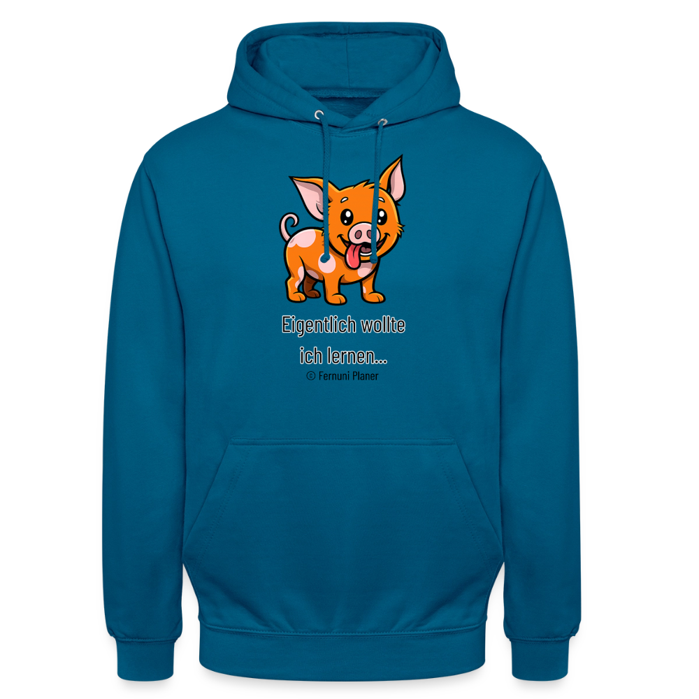 Unisex Hoodie Schweinehund Eigentlich - Tiefseeblau 