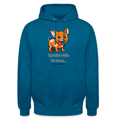 Unisex Hoodie Schweinehund Eigentlich - Tiefseeblau 