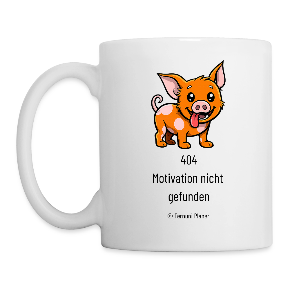 Tasse Schweinehund 404 - Weiß