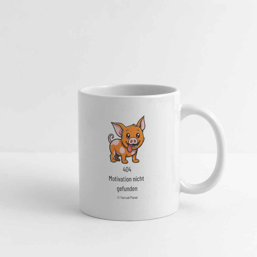 Tasse Schweinehund 404 - Weiß