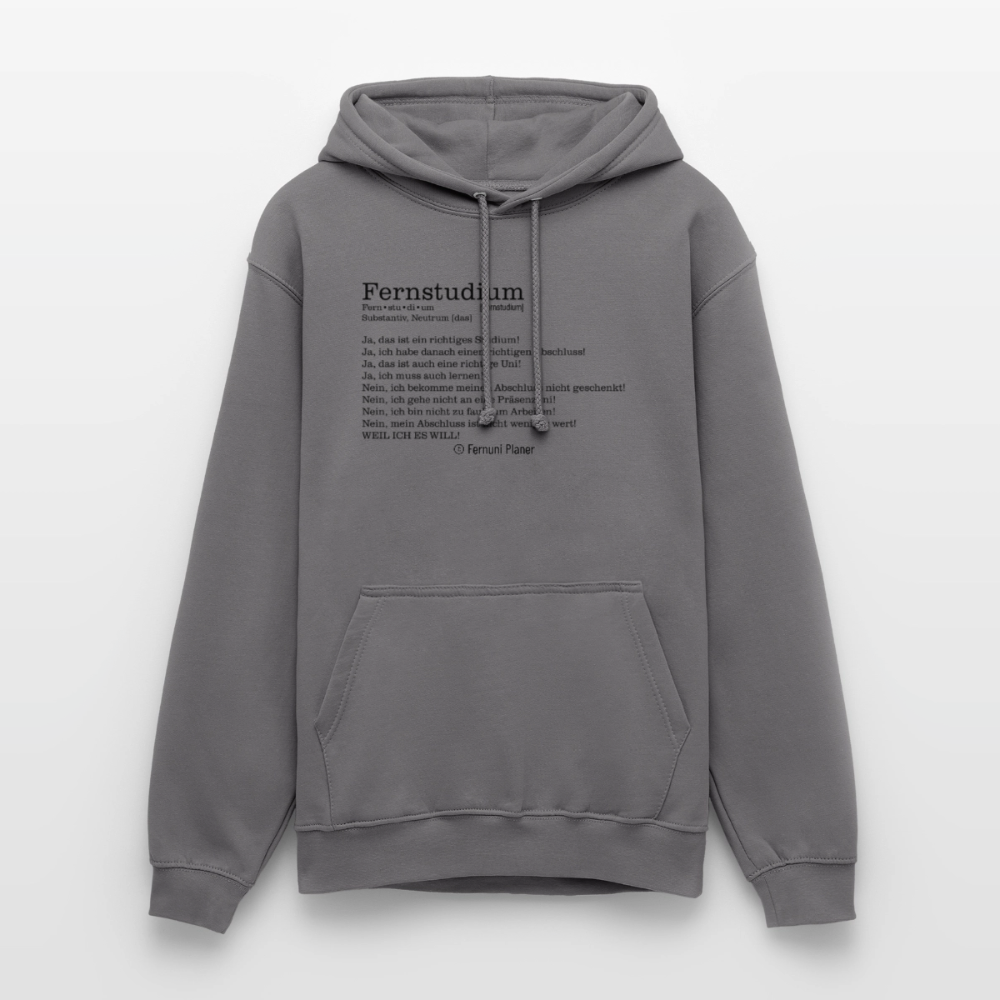 Unisex Hoodie Fernstudium - Mittelgrau