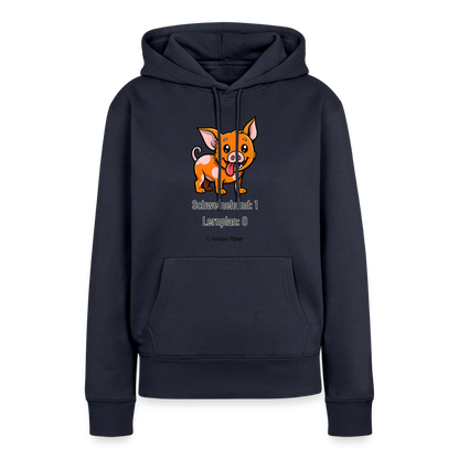 Frauen Premium Hoodie Schweinehund:1 Lernplan:0 - Navy