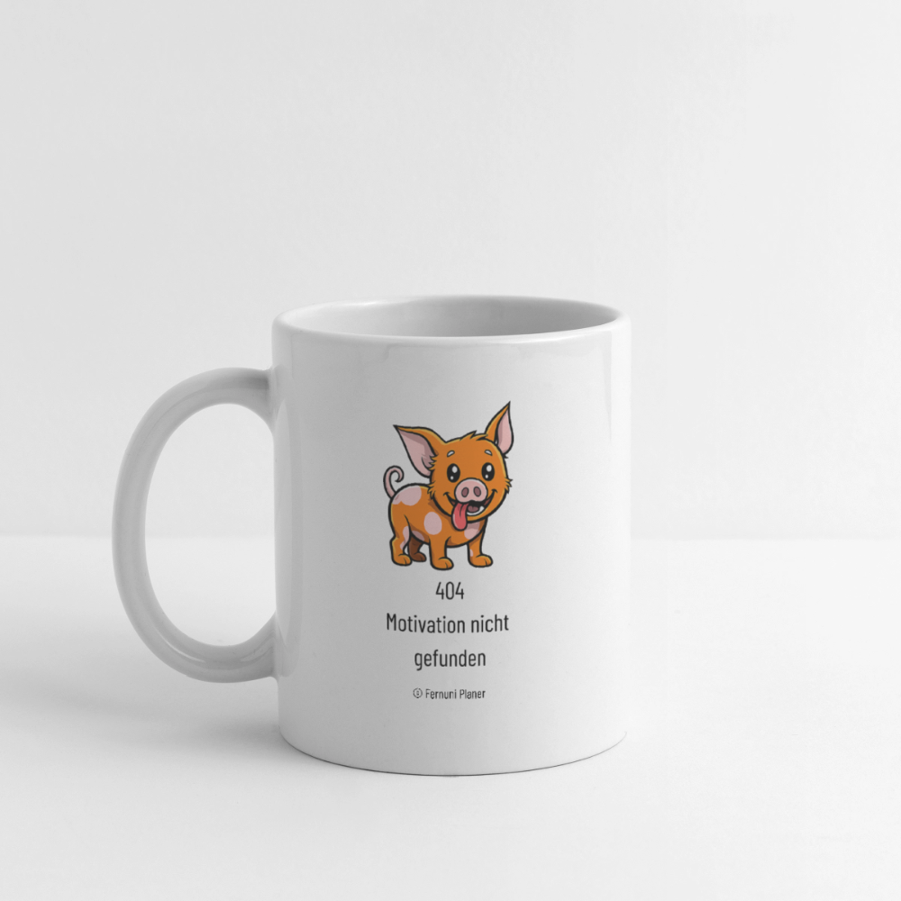 Tasse Schweinehund 404 - Weiß