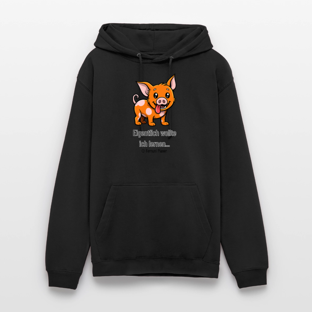 Unisex Hoodie Schweinehund Eigentlich - Schwarz