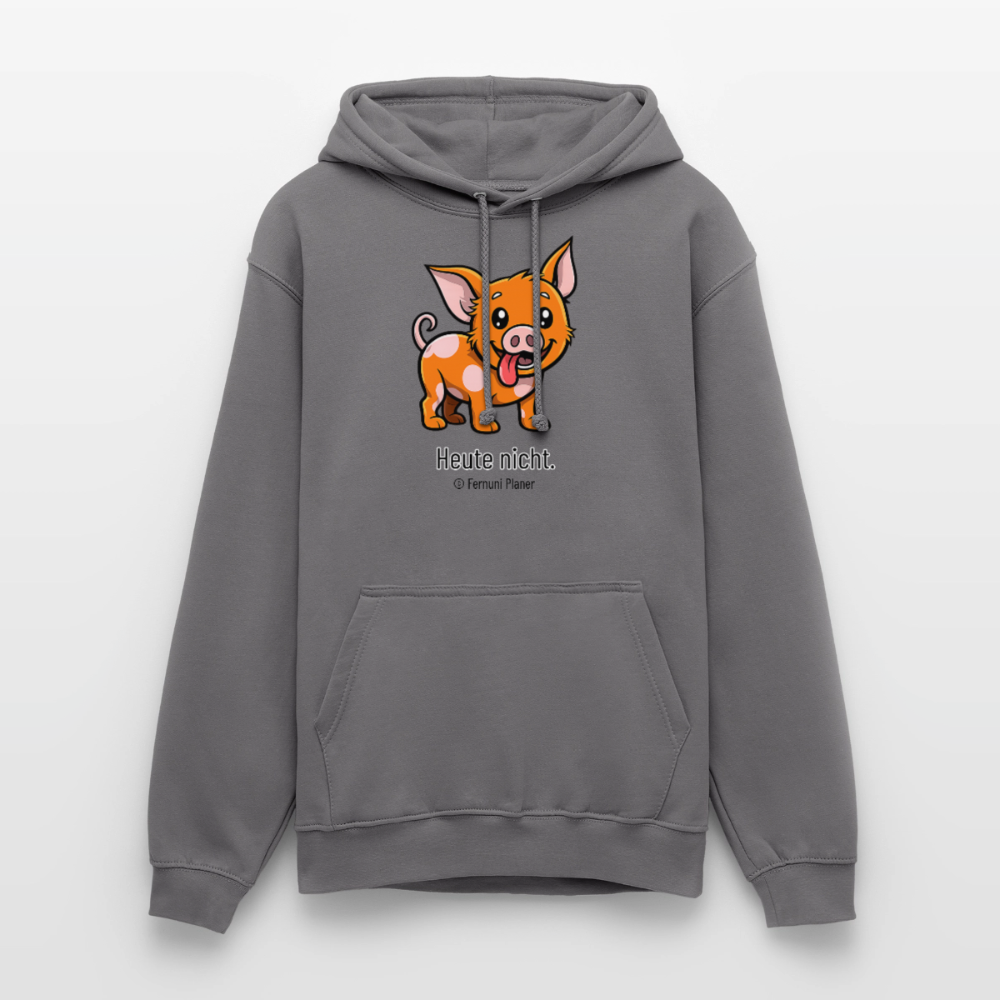 Unisex Hoodie Schweinehund Heute nicht - Mittelgrau