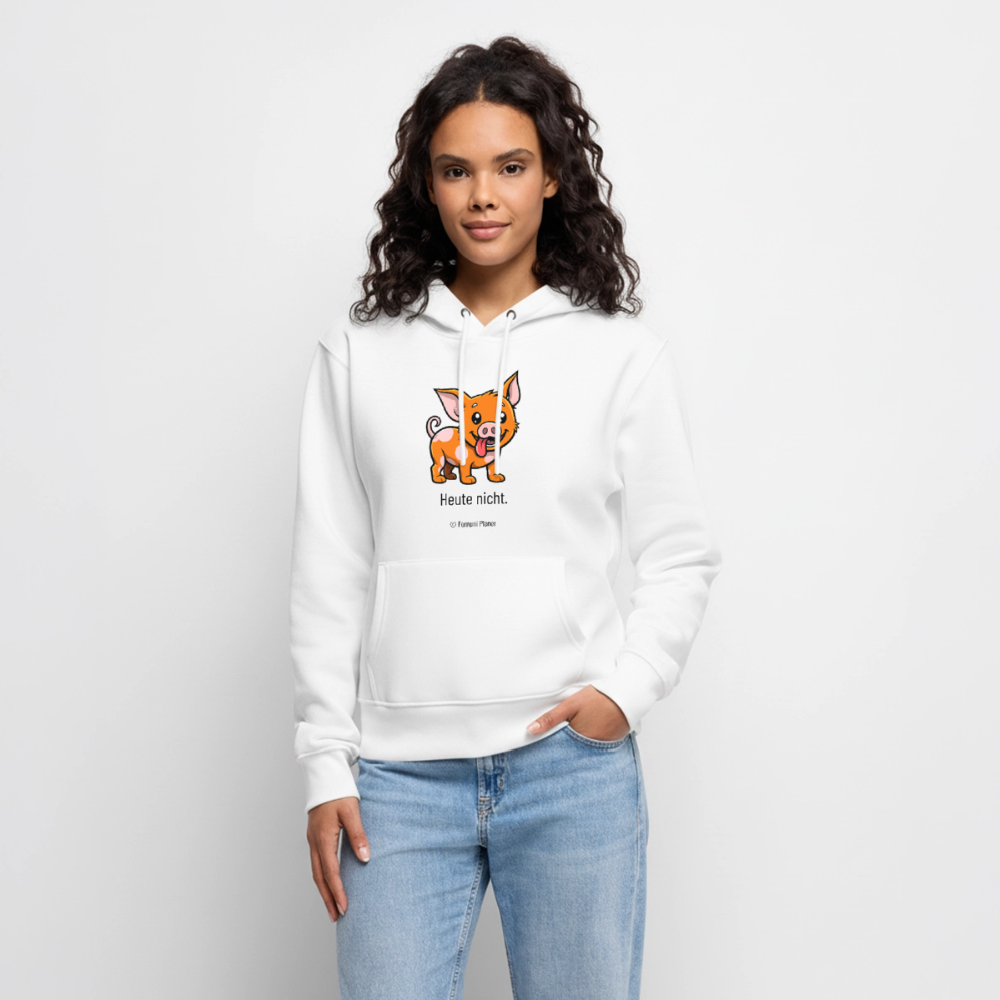 Unisex Hoodie Schweinehund Heute nicht - Weiß