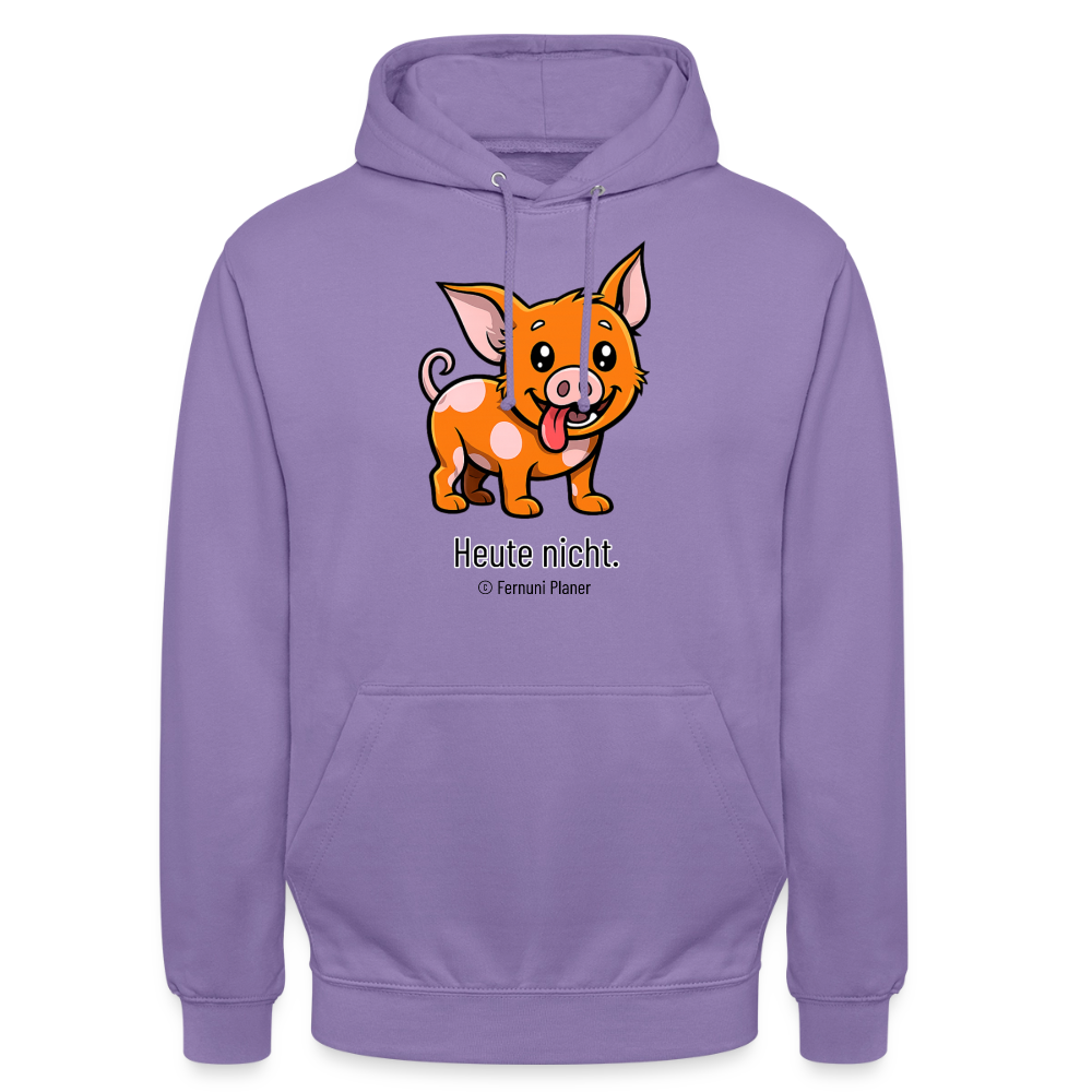 Unisex Hoodie Schweinehund Heute nicht - Lavendel