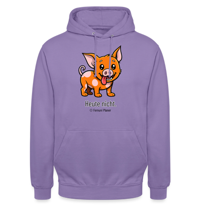 Unisex Hoodie Schweinehund Heute nicht - Lavendel