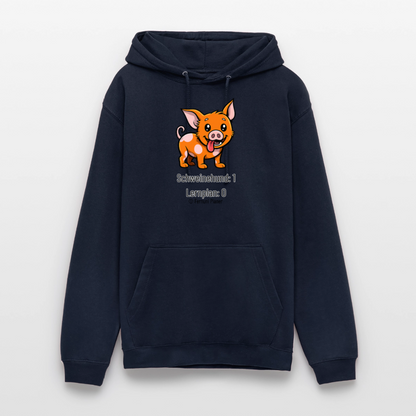 Unisex Hoodie Schweinehund:1 Lernplan:0 - Navy