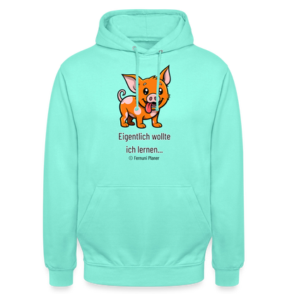 Unisex Hoodie Schweinehund Eigentlich - Mint