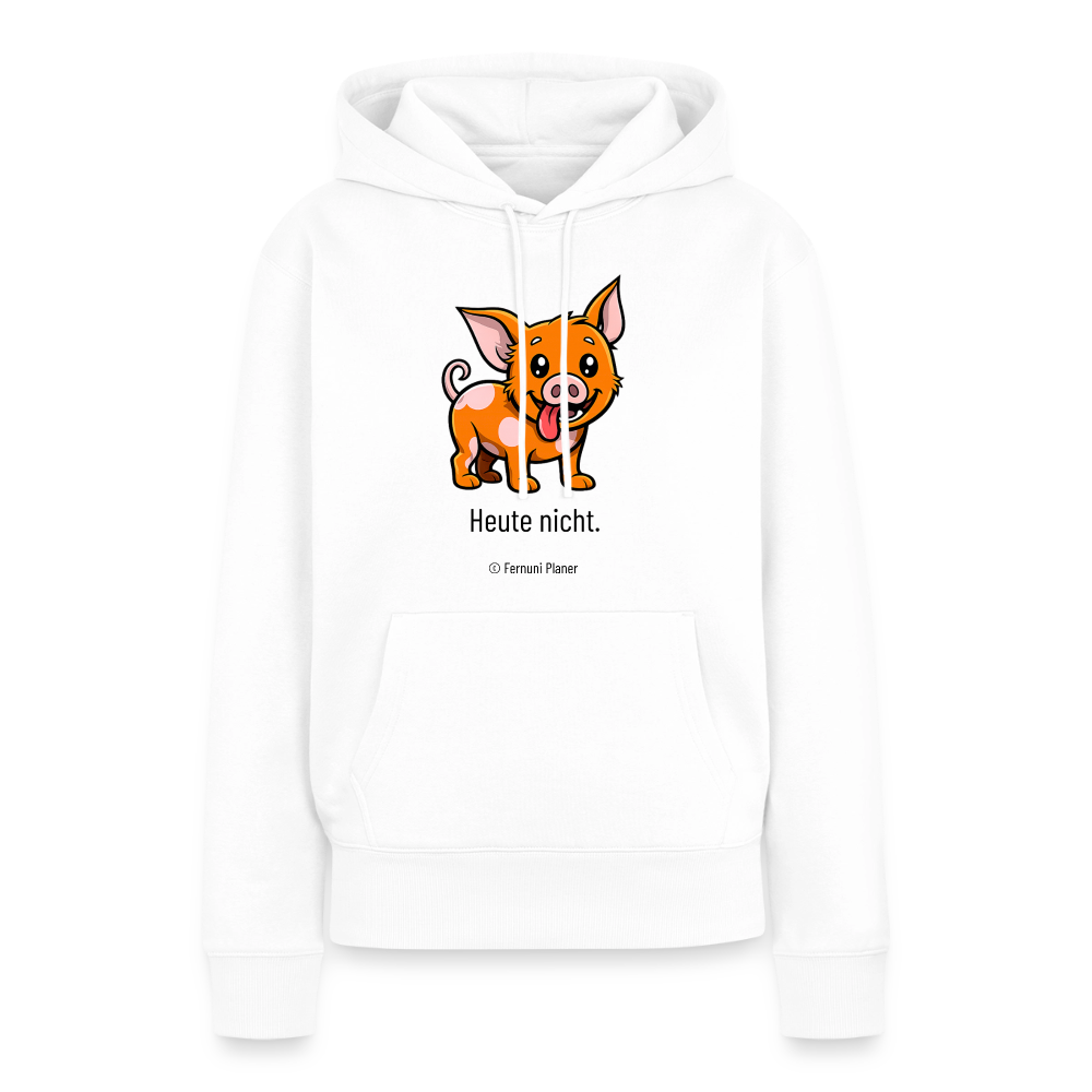 Unisex Hoodie Schweinehund Heute nicht - Weiß