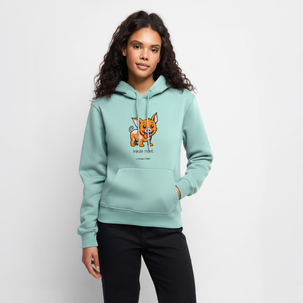 Unisex Hoodie Schweinehund Heute nicht - Mint 