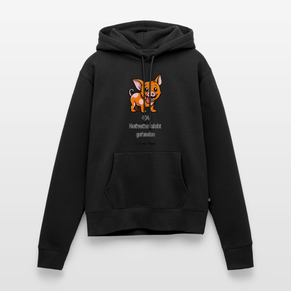 Frauen Premium Hoodie Schweinehund 404 - Schwarz