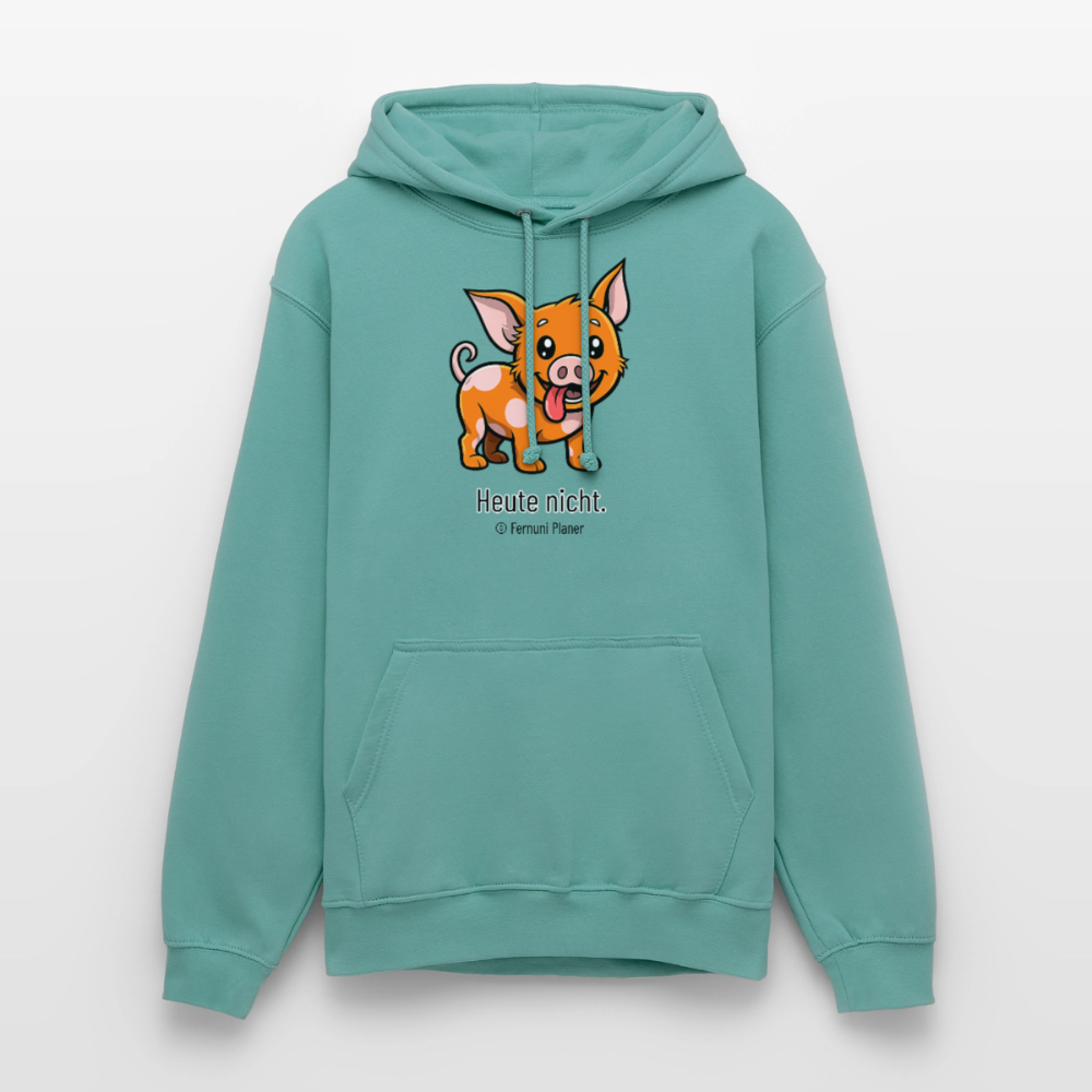 Unisex Hoodie Schweinehund Heute nicht - Pastelltürkis