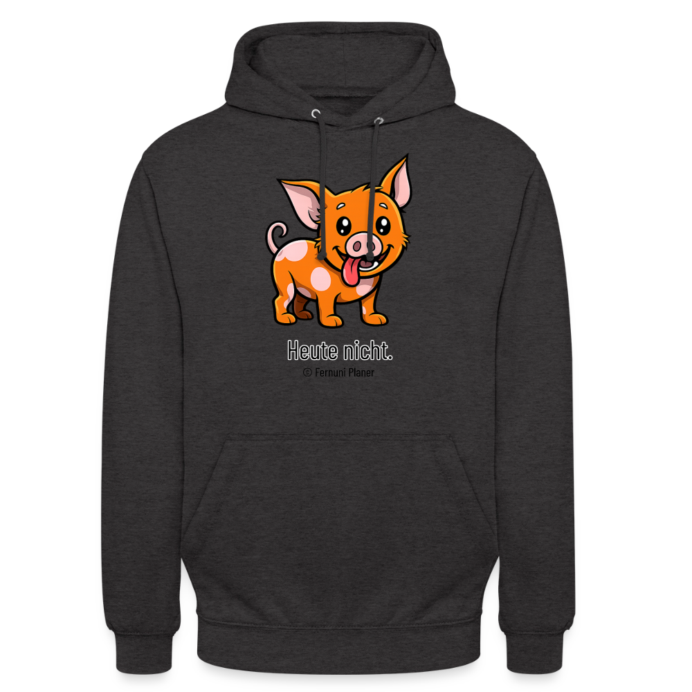 Unisex Hoodie Schweinehund Heute nicht - Anthrazit