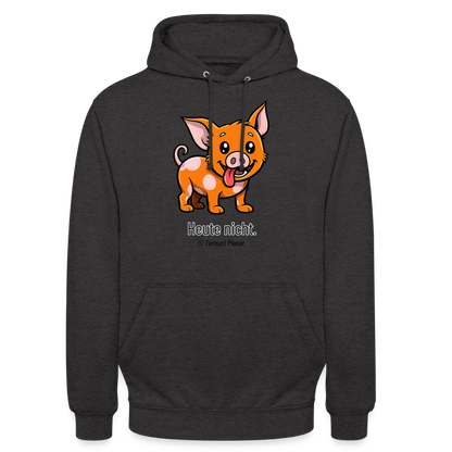 Unisex Hoodie Schweinehund Heute nicht - Anthrazit