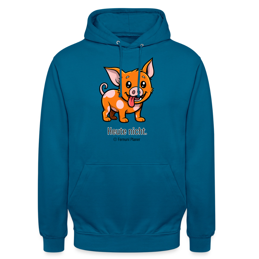 Unisex Hoodie Schweinehund Heute nicht - Tiefseeblau 