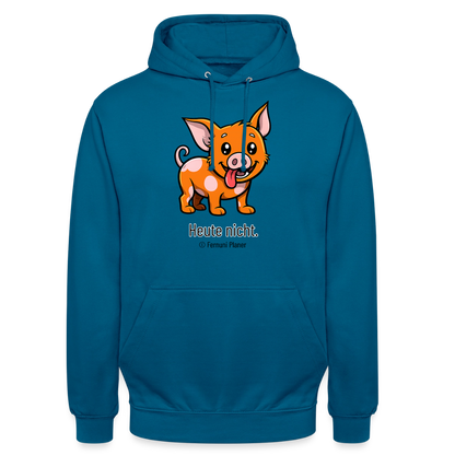 Unisex Hoodie Schweinehund Heute nicht - Tiefseeblau 