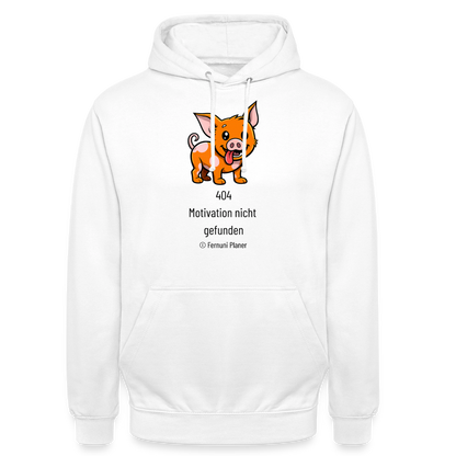 Unisex Hoodie Schweinehund 404 - Weiß