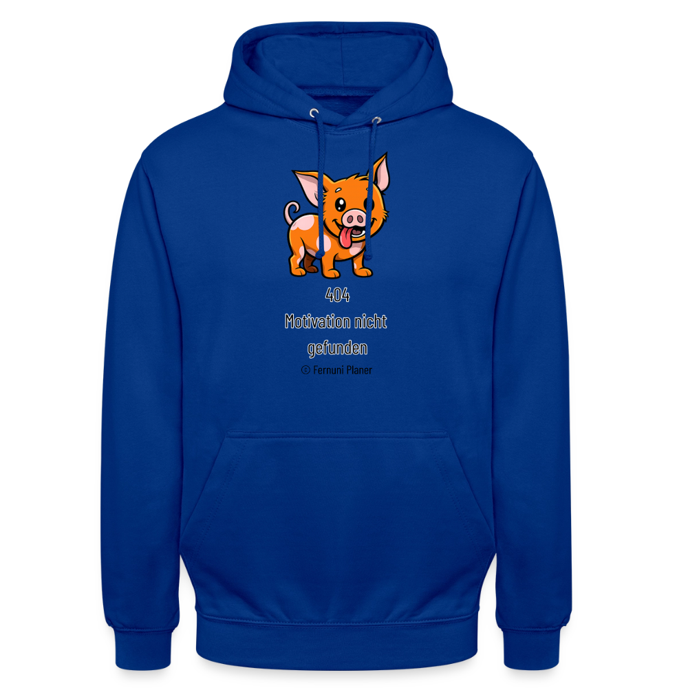 Unisex Hoodie Schweinehund 404 - Royalblau