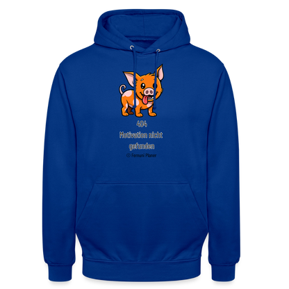 Unisex Hoodie Schweinehund 404 - Royalblau