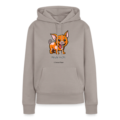 Unisex Hoodie Schweinehund Heute nicht - Taupe