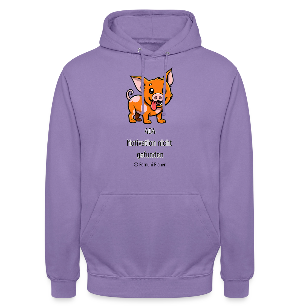 Unisex Hoodie Schweinehund 404 - Lavendel