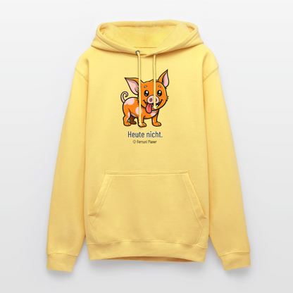Unisex Hoodie Schweinehund Heute nicht - Zitronengelb