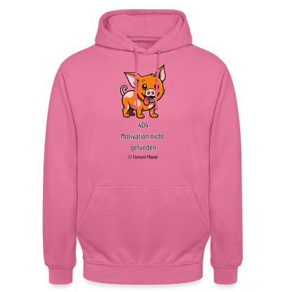 Unisex Hoodie Schweinehund 404 - Pink