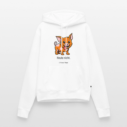 Unisex Hoodie Schweinehund Heute nicht - Weiß
