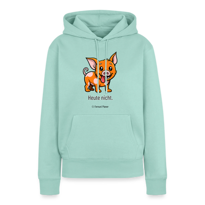 Unisex Hoodie Schweinehund Heute nicht - Mint 