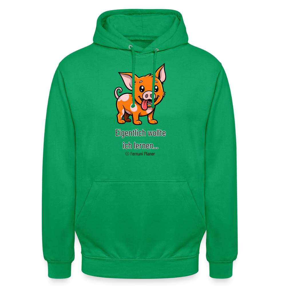 Unisex Hoodie Schweinehund Eigentlich - Kelly Green