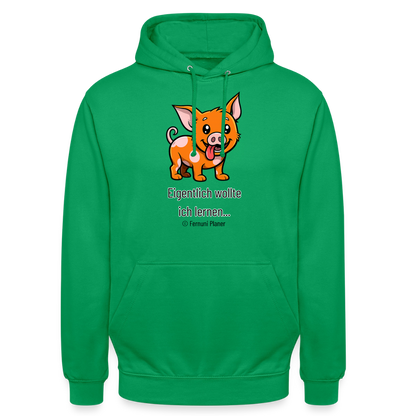 Unisex Hoodie Schweinehund Eigentlich - Kelly Green