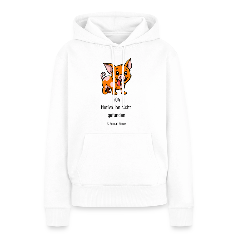 Frauen Premium Hoodie Schweinehund 404 - Weiß