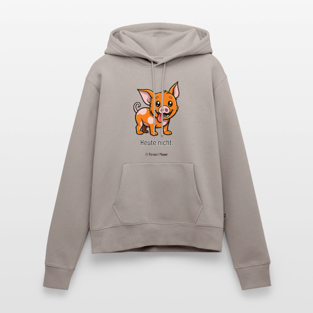 Unisex Hoodie Schweinehund Heute nicht - Taupe