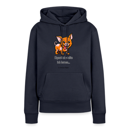 Frauen Premium Hoodie Schweinehund Eigentlich - Navy