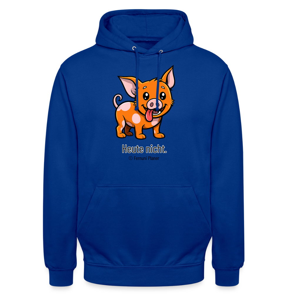 Unisex Hoodie Schweinehund Heute nicht - Royalblau