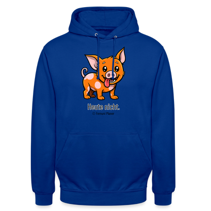 Unisex Hoodie Schweinehund Heute nicht - Royalblau