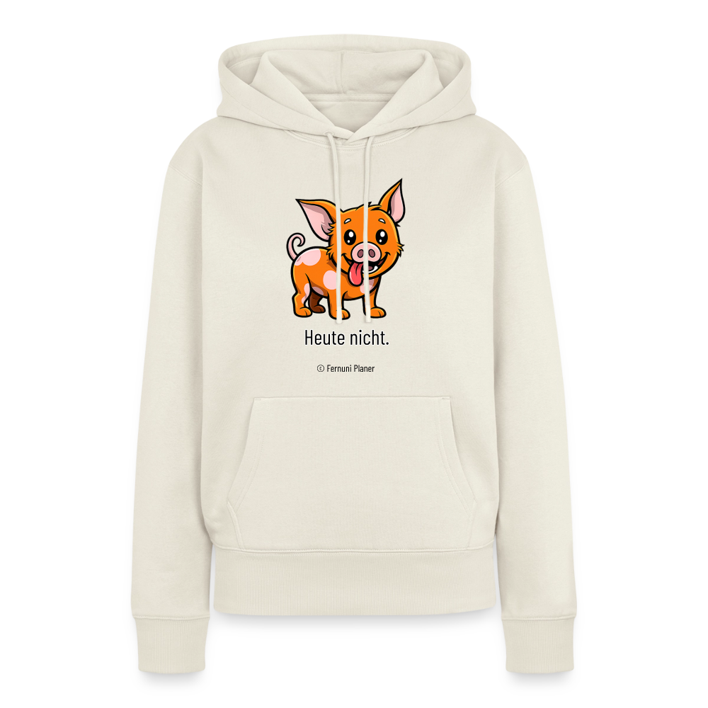 Unisex Hoodie Schweinehund Heute nicht - Naturweiß