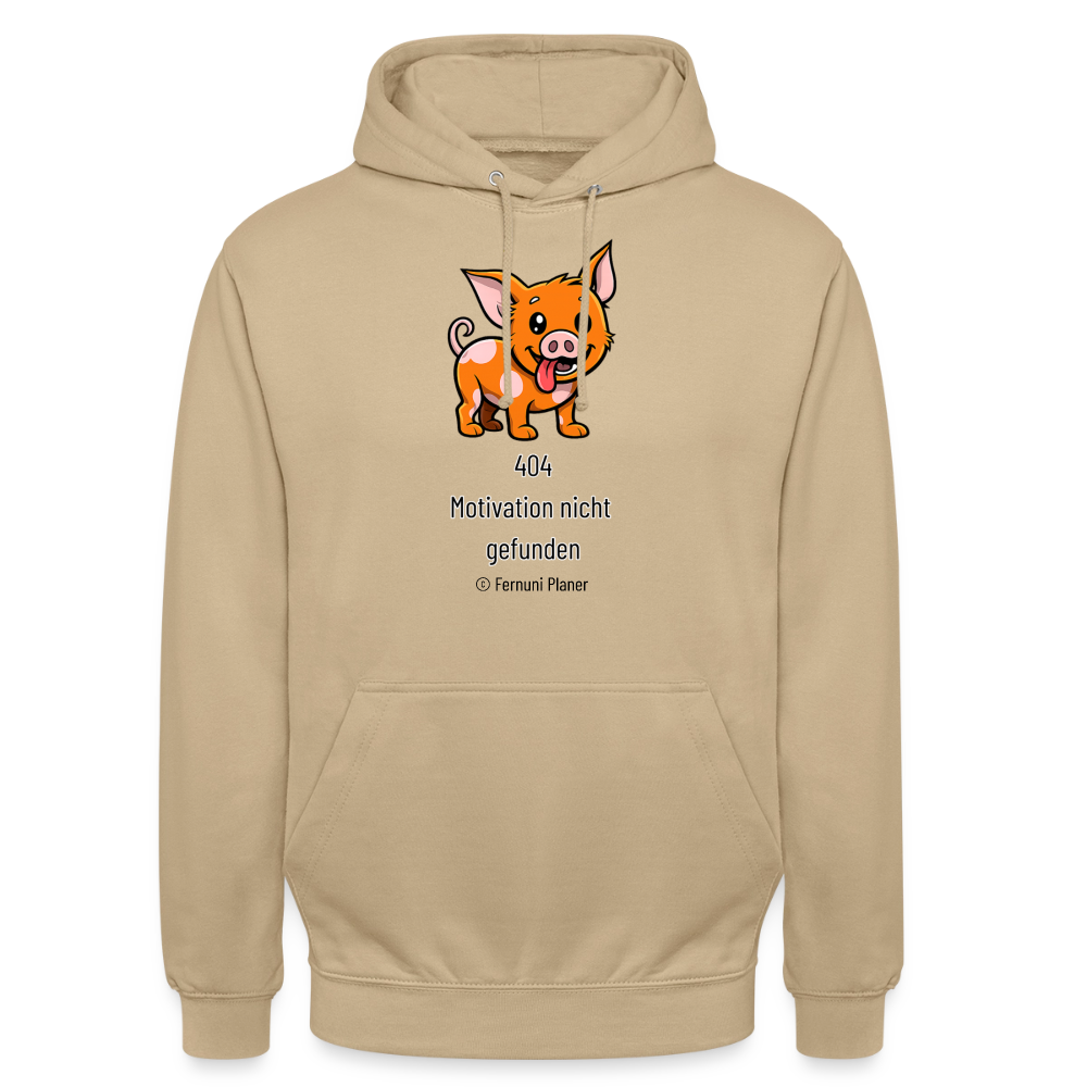 Unisex Hoodie Schweinehund 404 - Beige