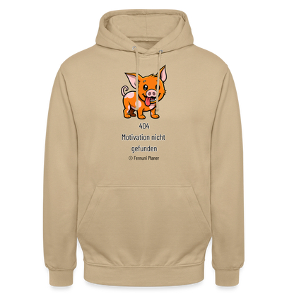 Unisex Hoodie Schweinehund 404 - Beige