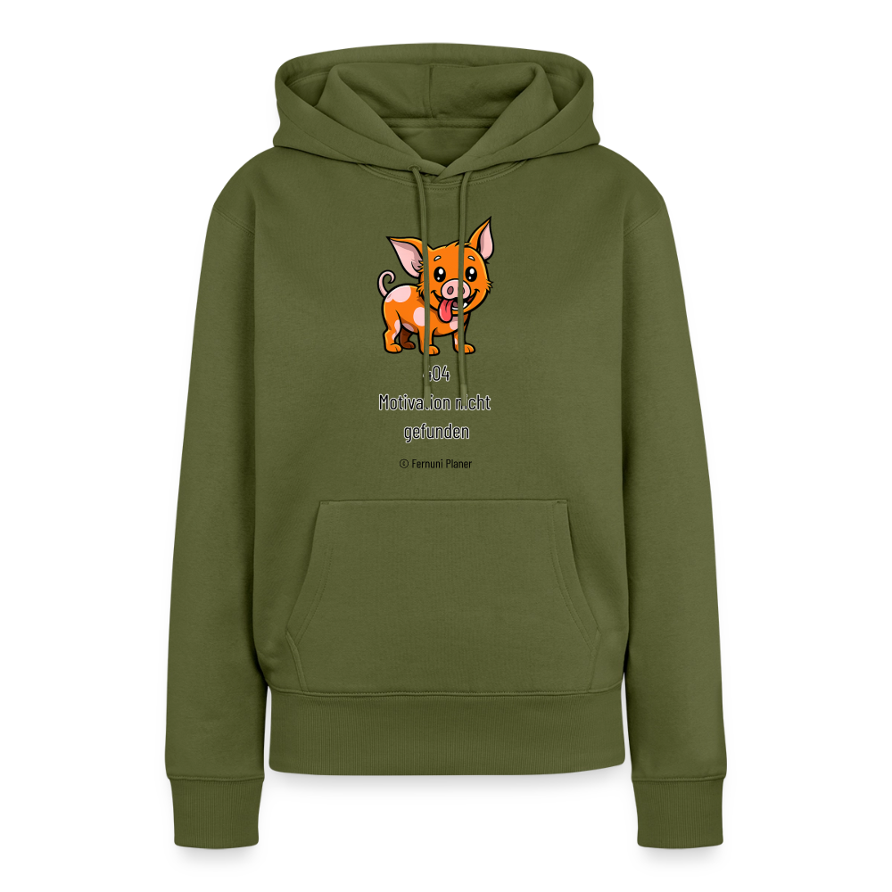 Frauen Premium Hoodie Schweinehund 404 - Khaki